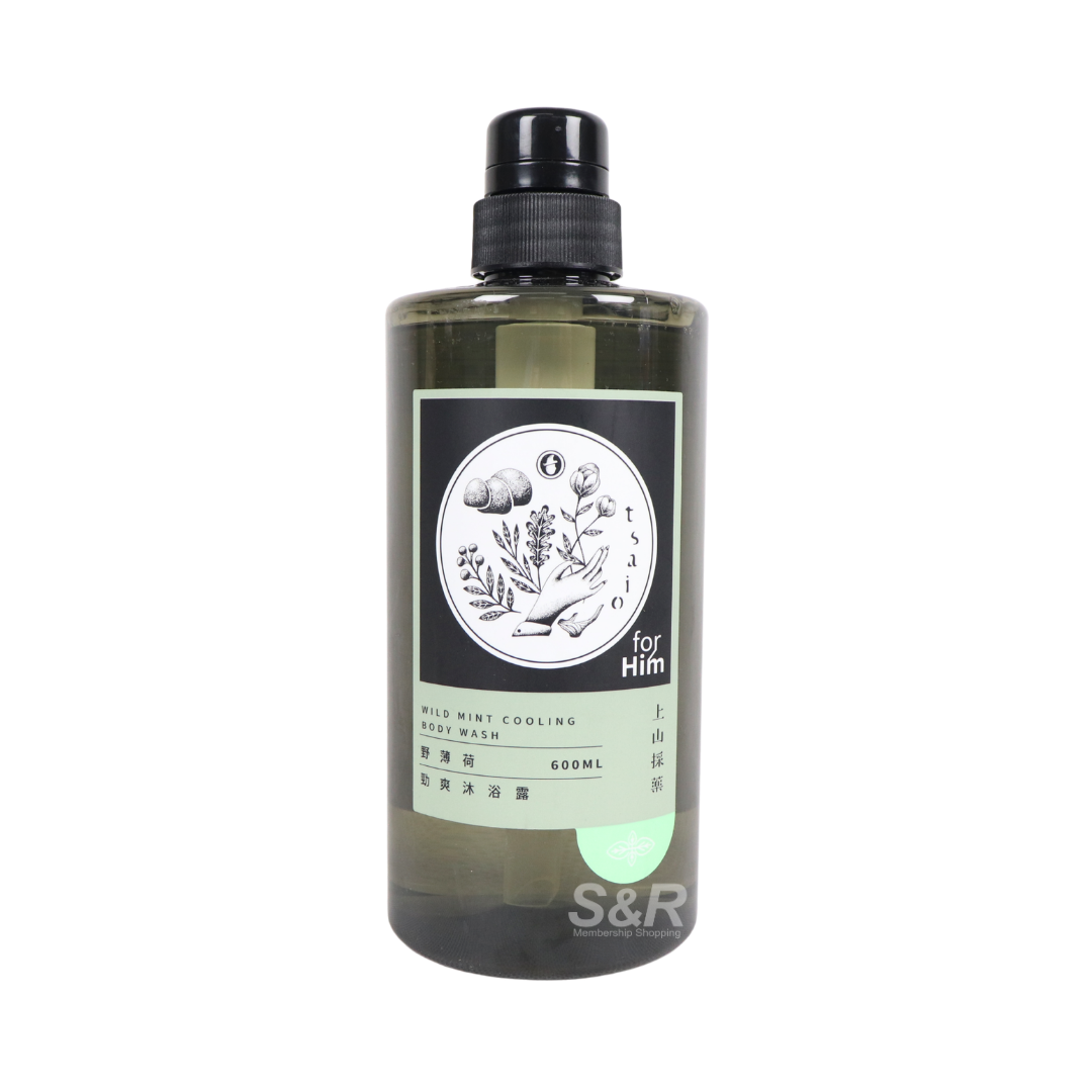 Tsaio Wild Mint Cooling Body Wash For Him 600mL